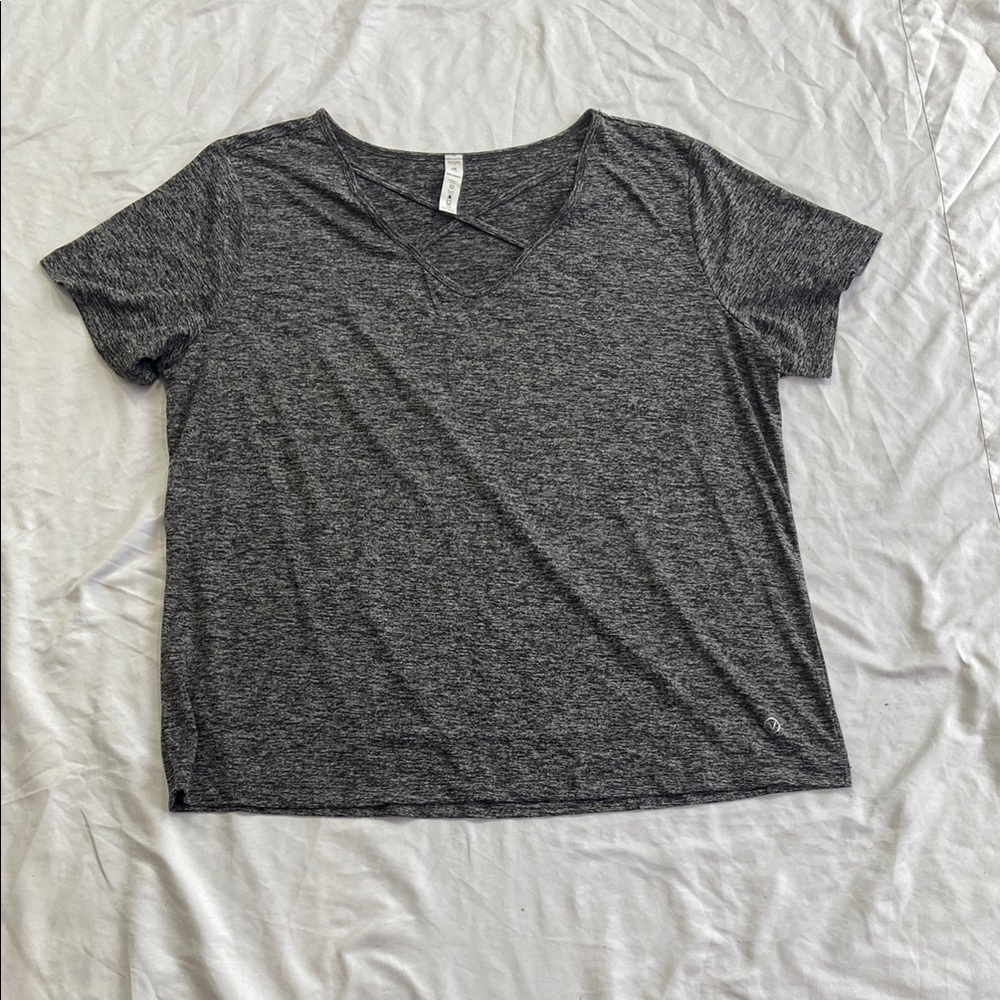 Gray Short Sleeve Relaxed Fit T-Shirt